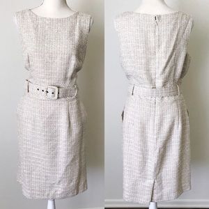 Banana Republic Tweed Belt Dress